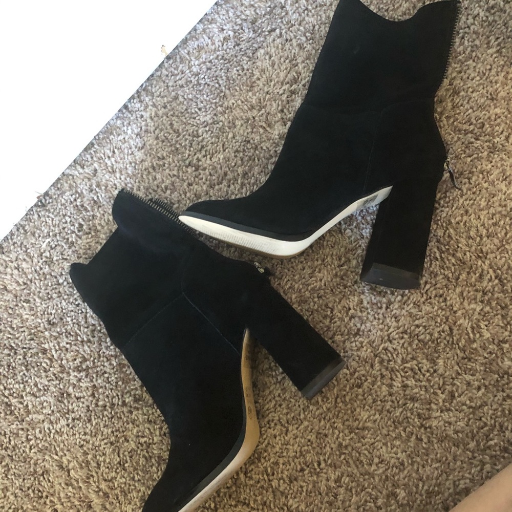 Chinese Laundry black suede boots
